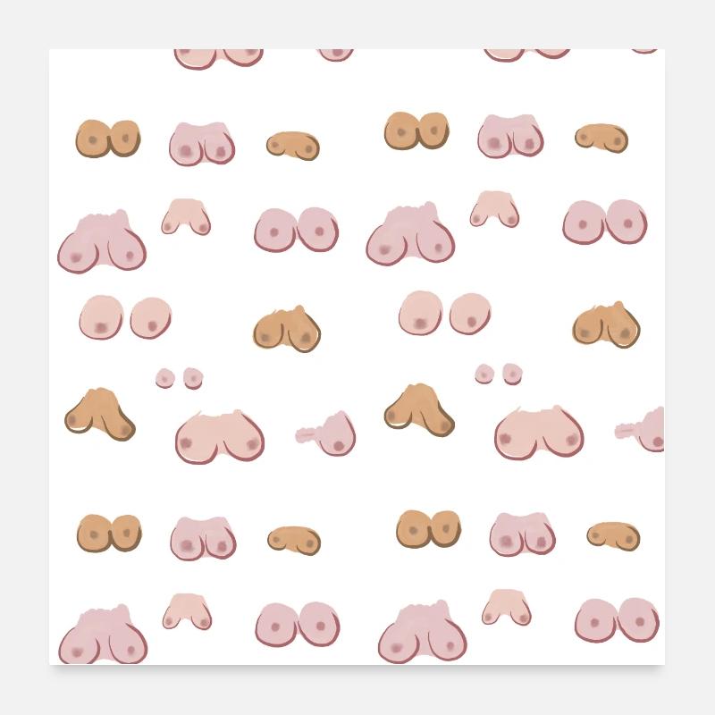 Masque de boob Poster 60 x 60 cm