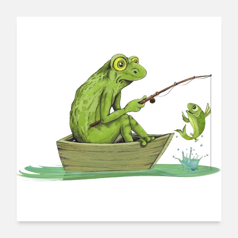 pêcheur Poster 60 x 60 cm