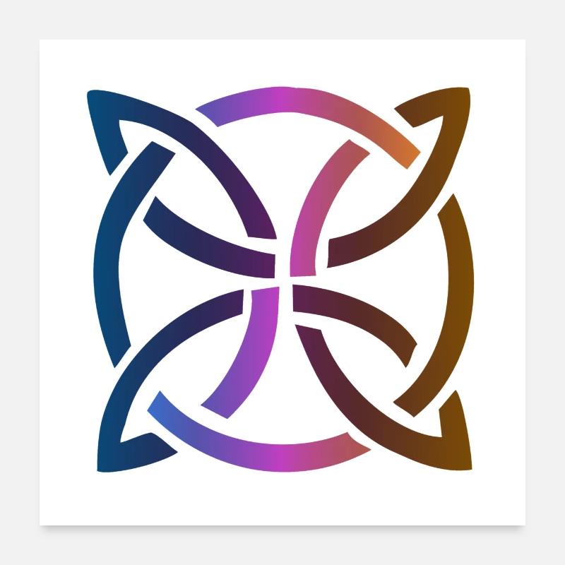 Celtic knot Poster 24" x 24" (60x60 cm)