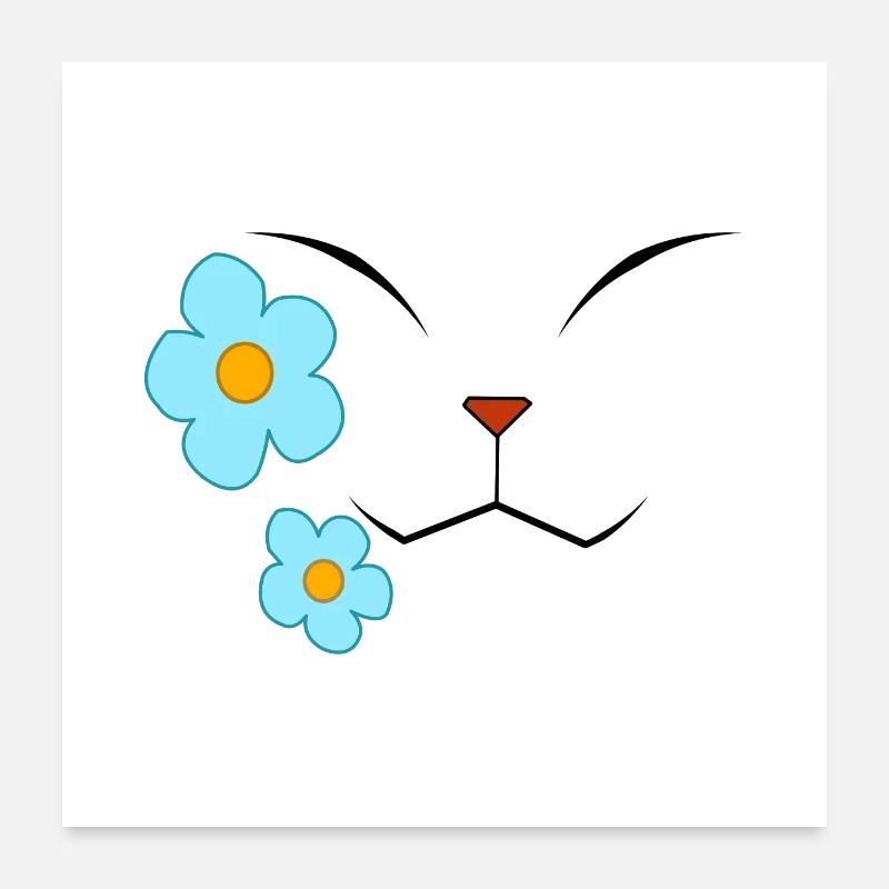 Makomo Mask Poster 24" x 24" (60x60 cm)