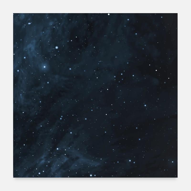 Sternenhimmel Muster Poster 60x60 cm