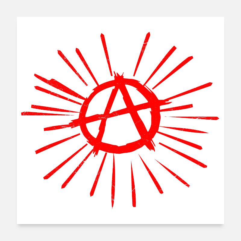 Symbol anarchy gift idea Poster 24" x 24" (60x60 cm)