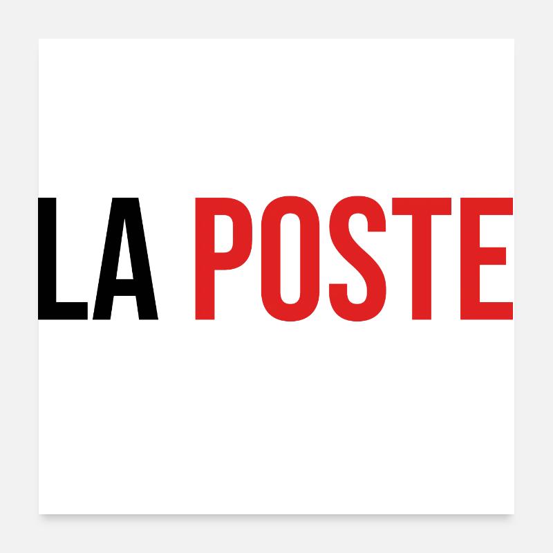 La poste postier livreur livraison Poster 60 x 60 cm