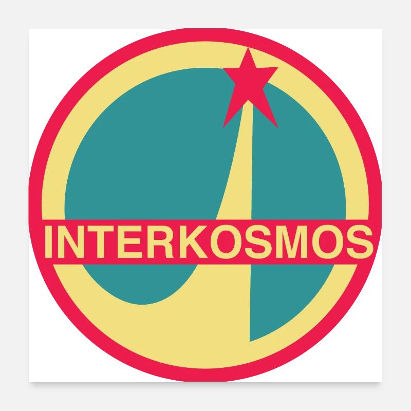 Interkosmos NASA Logo Poster 60x60 cm
