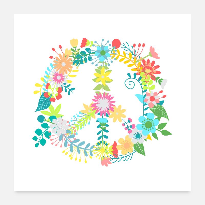 PEACE Poster 60 x 60 cm