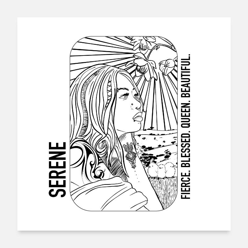 Serene / So schön Poster 60x60 cm