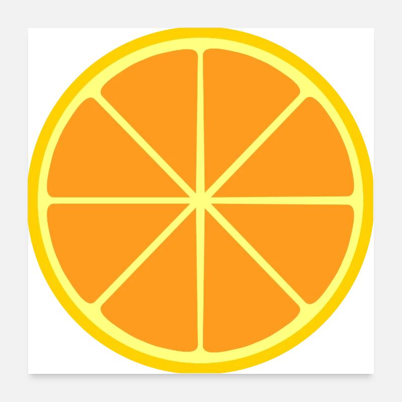 Orange fruit fruit design to personalize Poster 24" x 24" (60x60 cm)