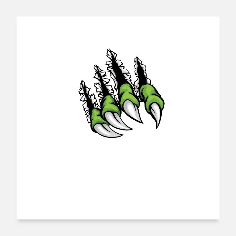 Halloween Scratch Mark Poster 60 x 60 cm