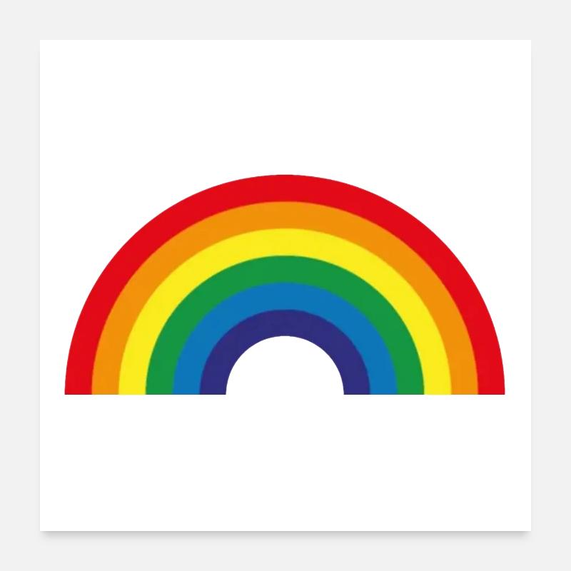 Arc-en-ciel Poster 60 x 60 cm