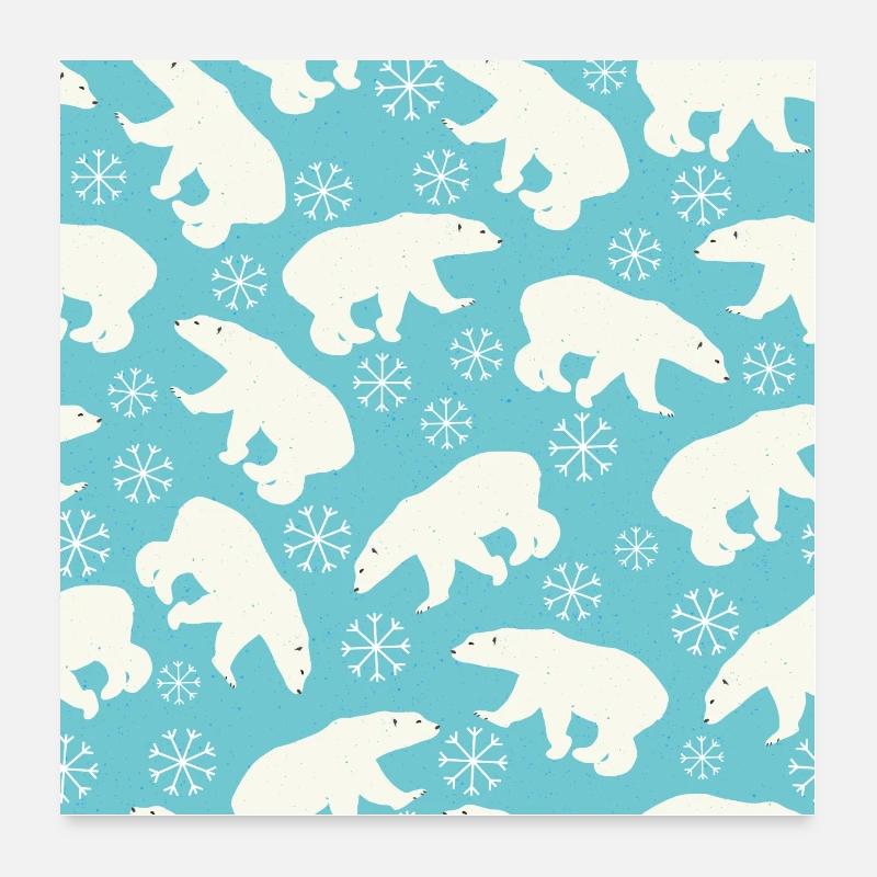 Icebear Poster 24" x 24" (60x60 cm)