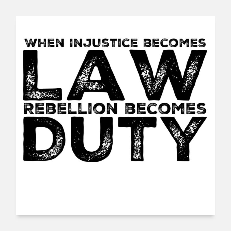 Devoir de rébellion Poster 60 x 60 cm
