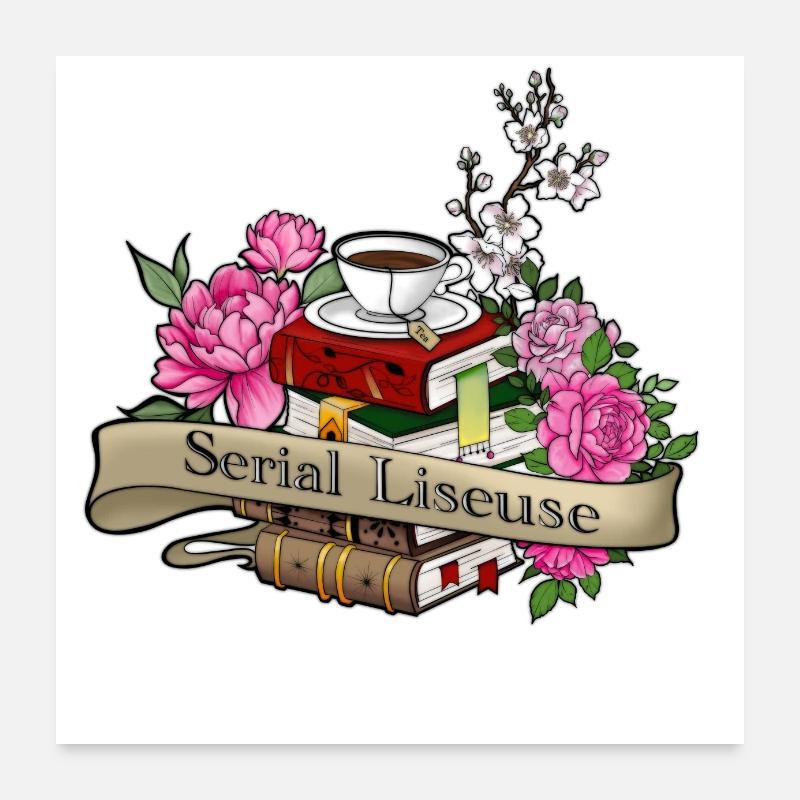 Serial reader - Poster 24" x 24" (60x60 cm) - white