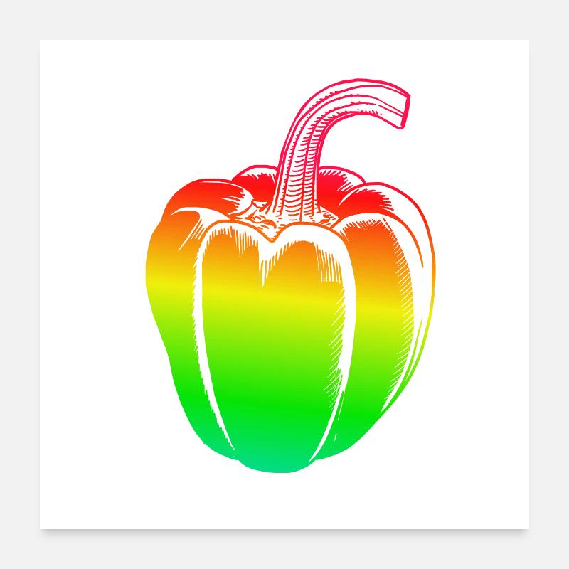 3 in 1 Pfeffer Poster 60x60 cm