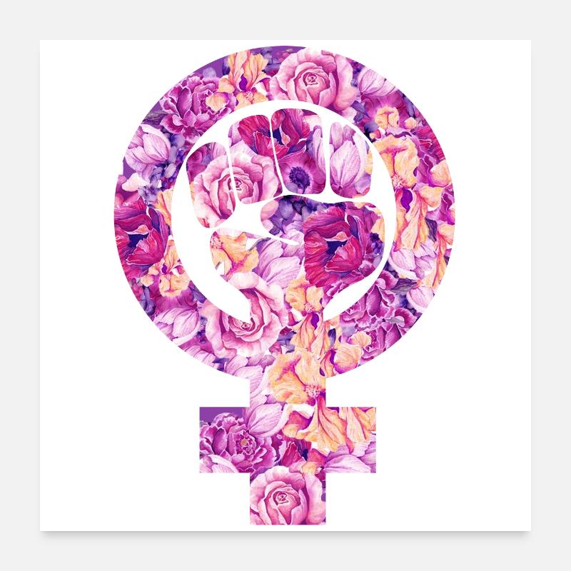 Féminisme Poster 60 x 60 cm