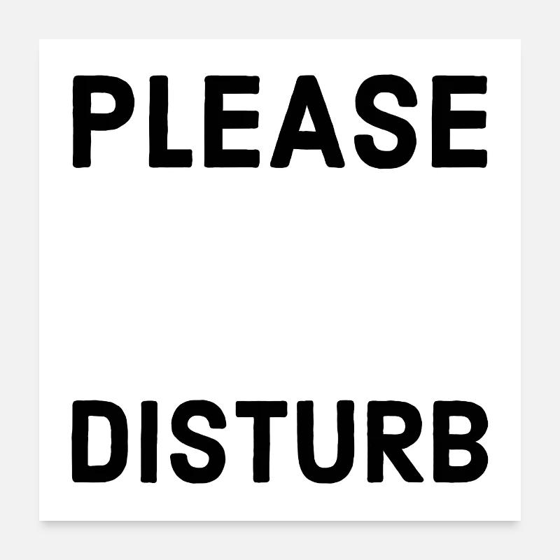Prière de ne pas déranger Poster 60 x 60 cm