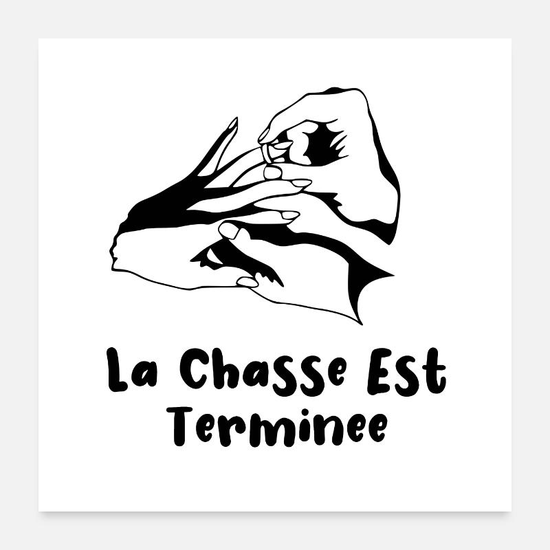 Marriage - La Chasse Est Terminee Poster 60 x 60 cm