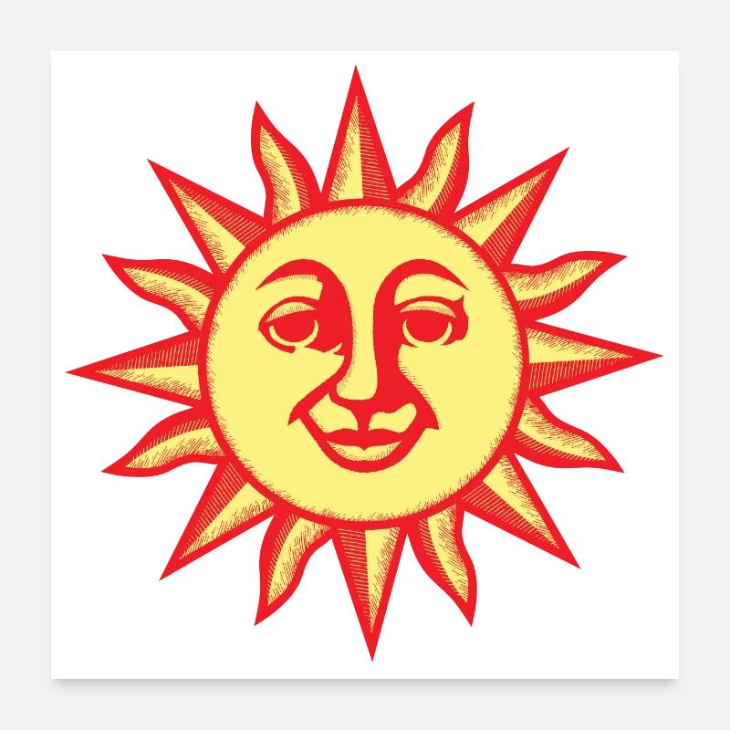 LSD Orange Sunshine 1969 Poster 24" x 24" (60x60 cm)