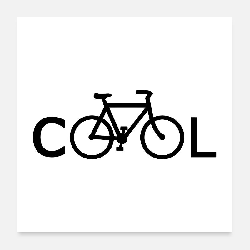 Vélo cool Poster 60 x 60 cm
