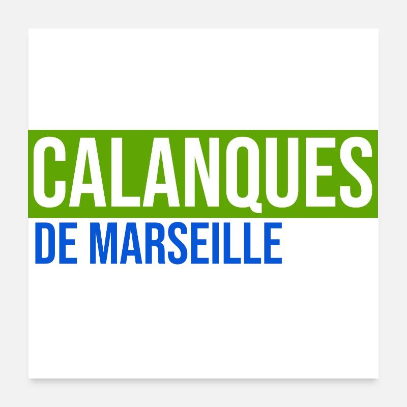 Calanques de Marseille Provence paca Frankreich Süd Poster 60x60 cm