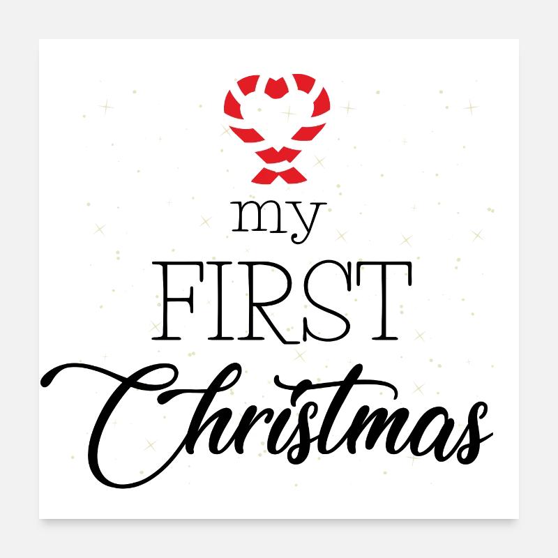 my first christmas Poster 60x60 cm