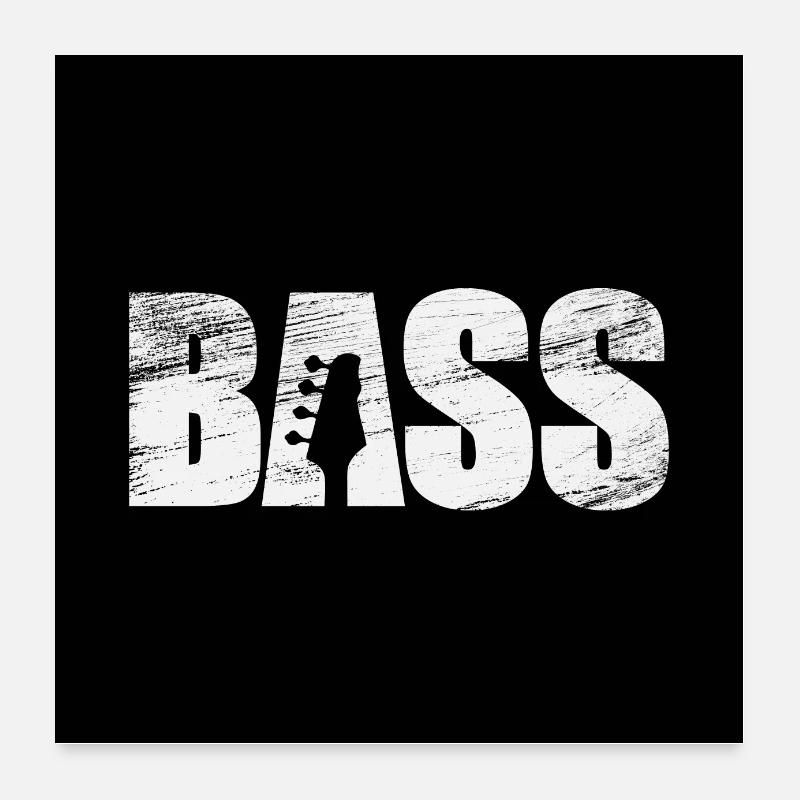 Bass Poster 24" x 24" (60x60 cm)