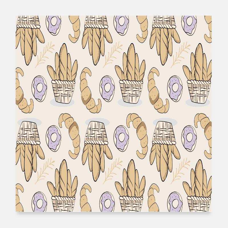 Baker Gift Baked Goods Baking Bakery Poster 24" x 24" (60x60 cm)