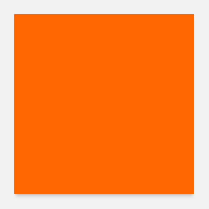 Color Block Pattern in Warm Orange Tones Poster 24" x 24" (60x60 cm)