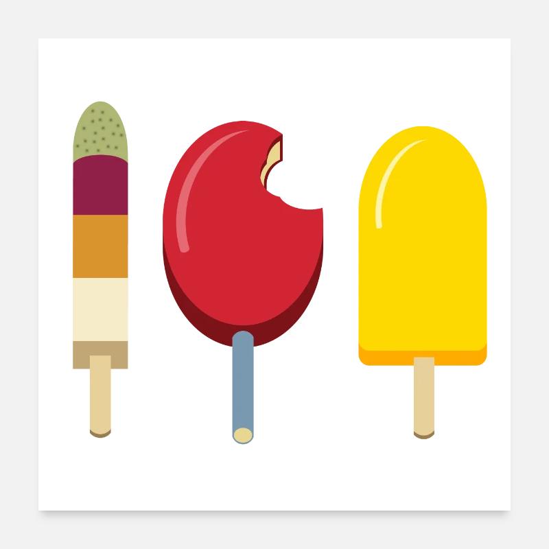 Eis Kombi Poster 60x60 cm