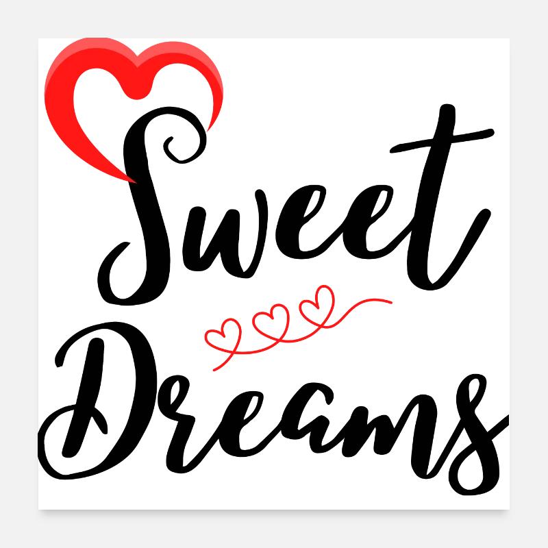 fais de beaux rêves Poster 60 x 60 cm