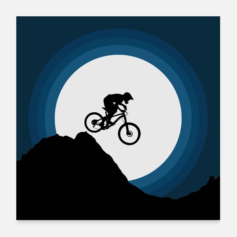 Moonlight ride Poster 24" x 24" (60x60 cm)