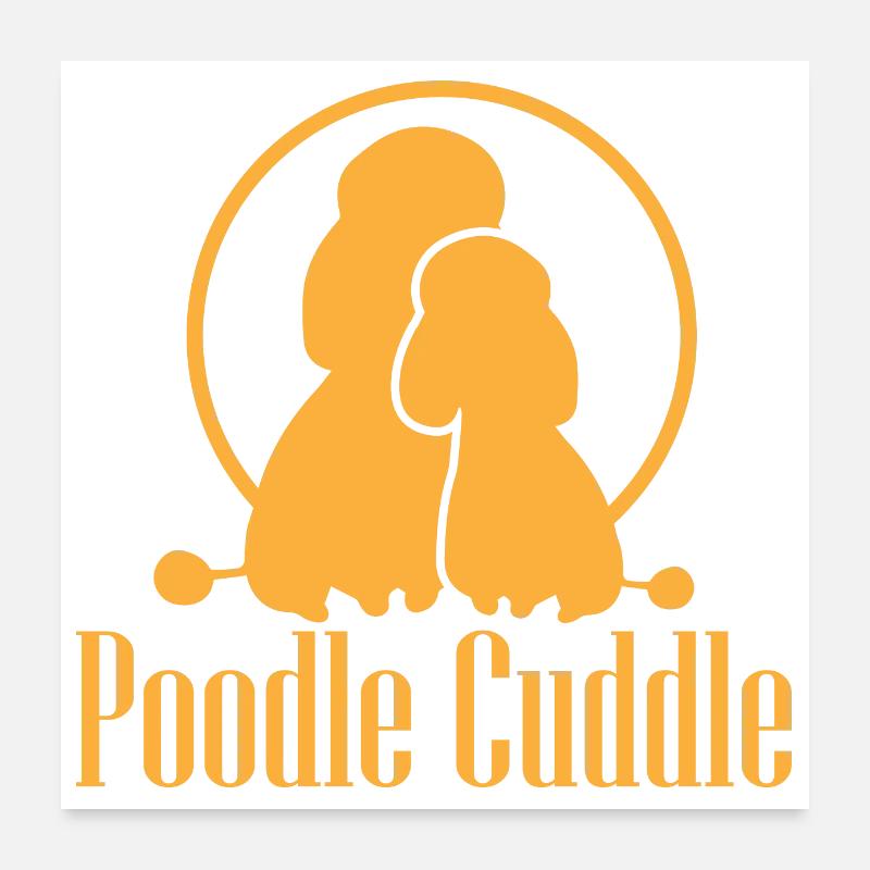 Idée cadeau pour amoureux des chiens de caniche Poster 60 x 60 cm