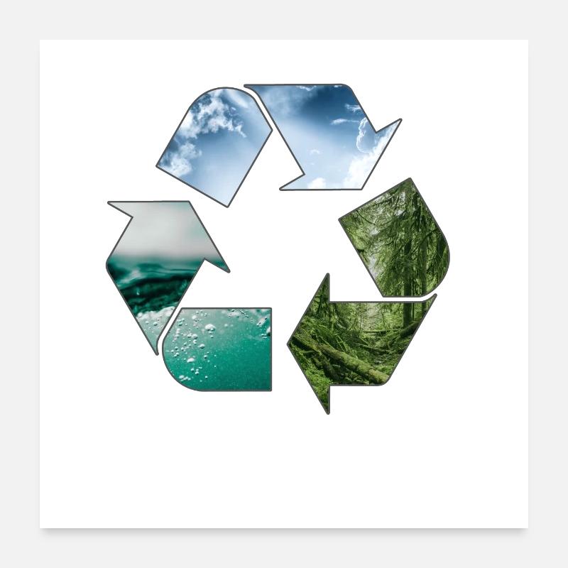 Recycle Terre Poster 60 x 60 cm