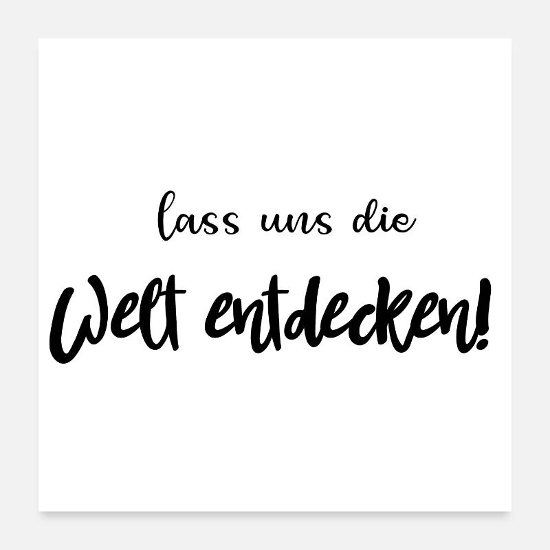 Welt Poster 60x60 cm