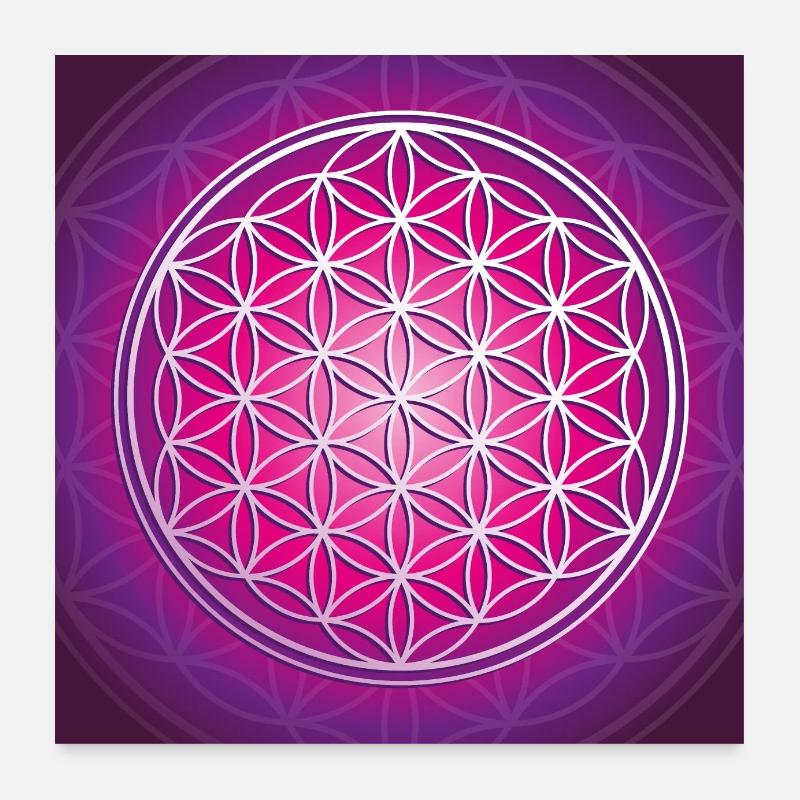 la fleur de vie Poster 60 x 60 cm