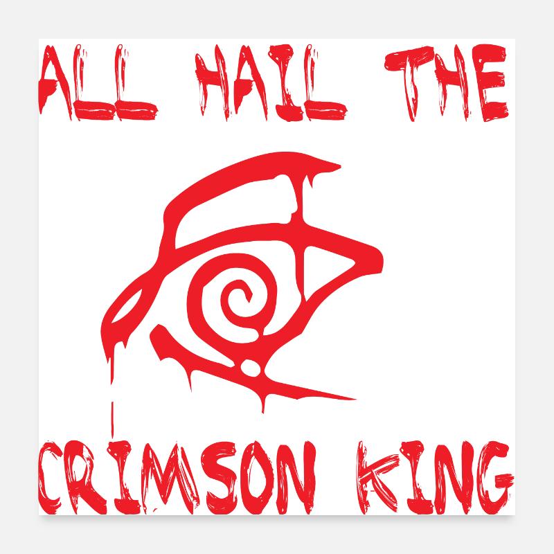 ALL HAIL THE CRIMSON KING Poster 24" x 24" (60x60 cm)