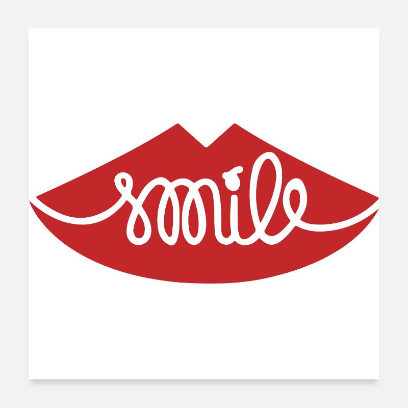 Smile Poster 24" x 24" (60x60 cm)