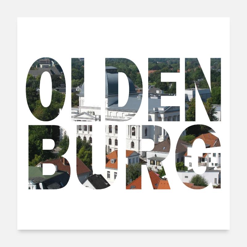 Oldenburg (Oldb) cityscape Poster 24" x 24" (60x60 cm)
