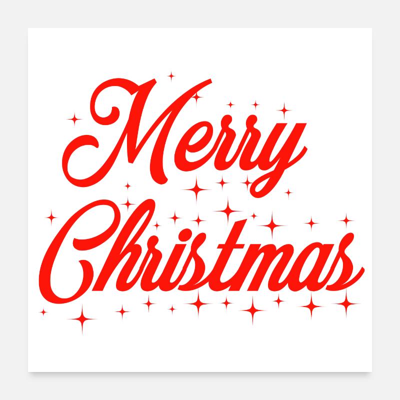 Weihnachten Poster 60x60 cm