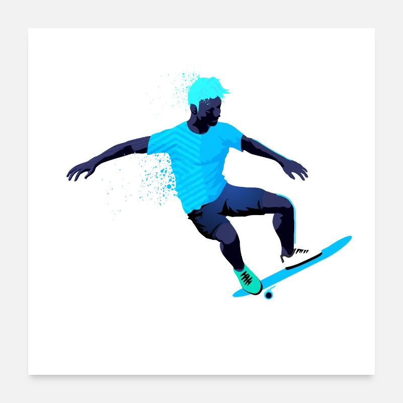 skateboard Poster 60 x 60 cm
