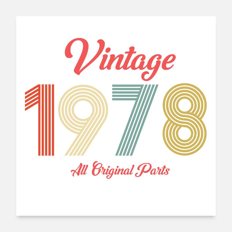 1978 Poster 60 x 60 cm