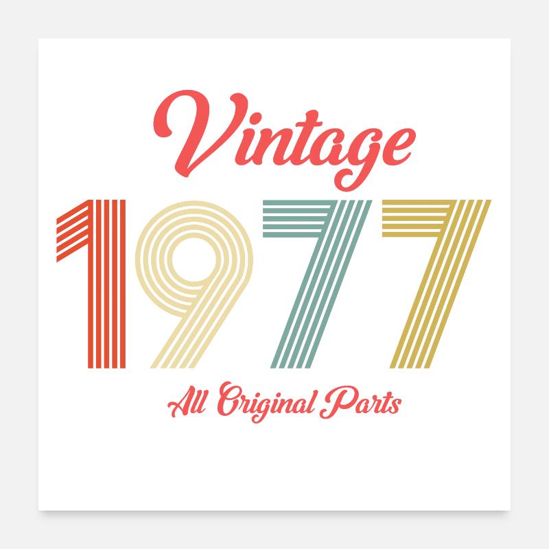 1977 Poster 24" x 24" (60x60 cm)