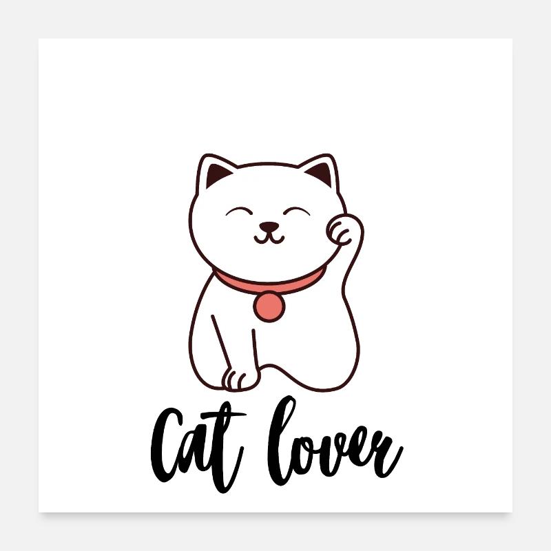 Cat lover Poster 24" x 24" (60x60 cm)