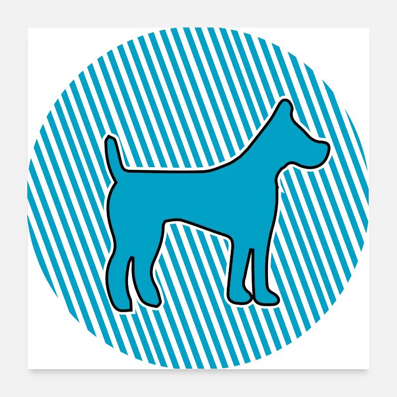 Chien chien Poster 60 x 60 cm