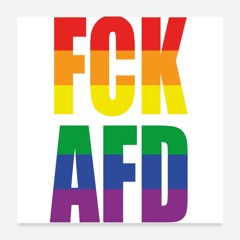FCKAFD Pride Poster 60x60 cm