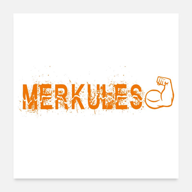 Merkules Poster 24" x 24" (60x60 cm)