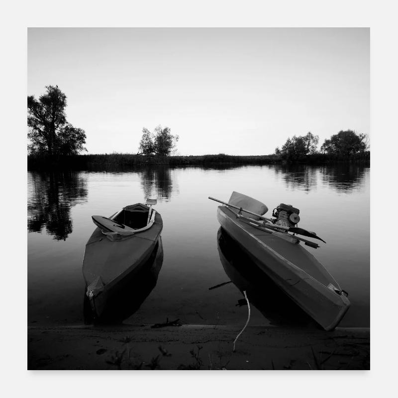 Folding boats Poster 24" x 24" (60x60 cm)