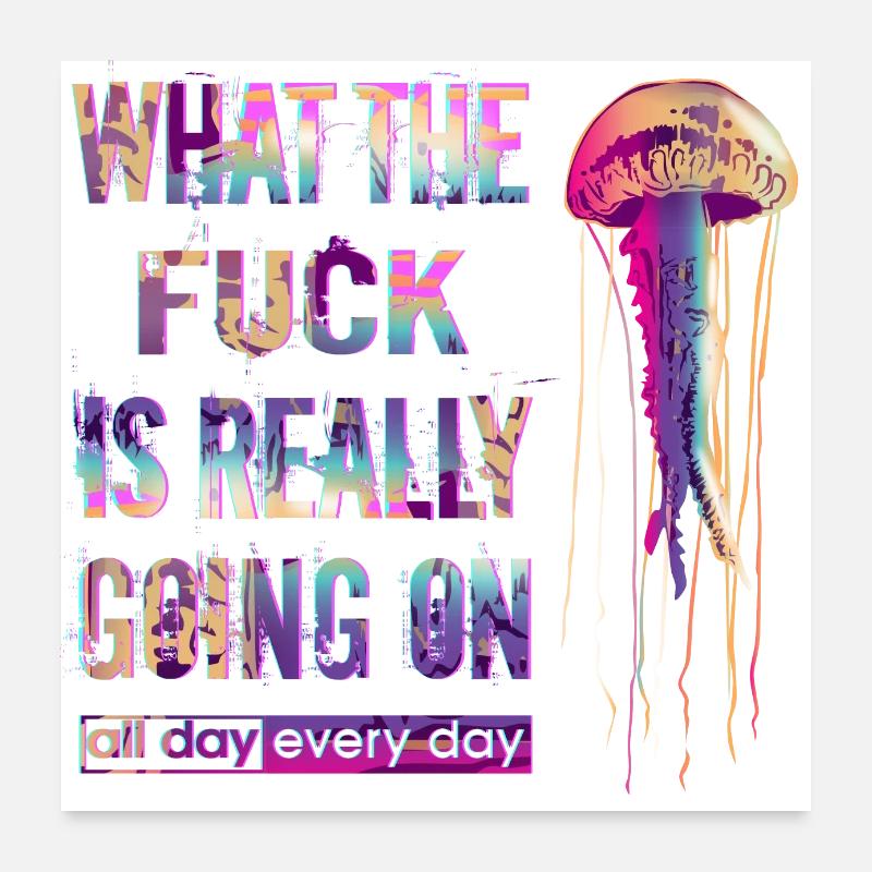 Jellyfish Jellyfish Poster 24" x 24" (60x60 cm)