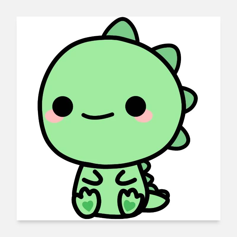 Doux Dino Poster 60 x 60 cm