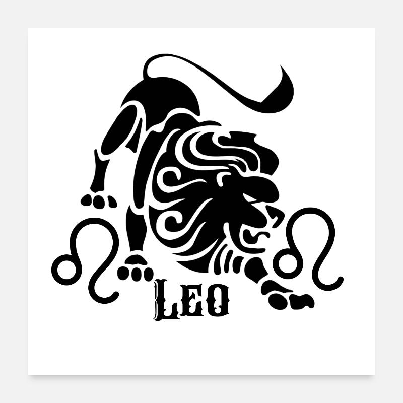 Leo Poster 60 x 60 cm
