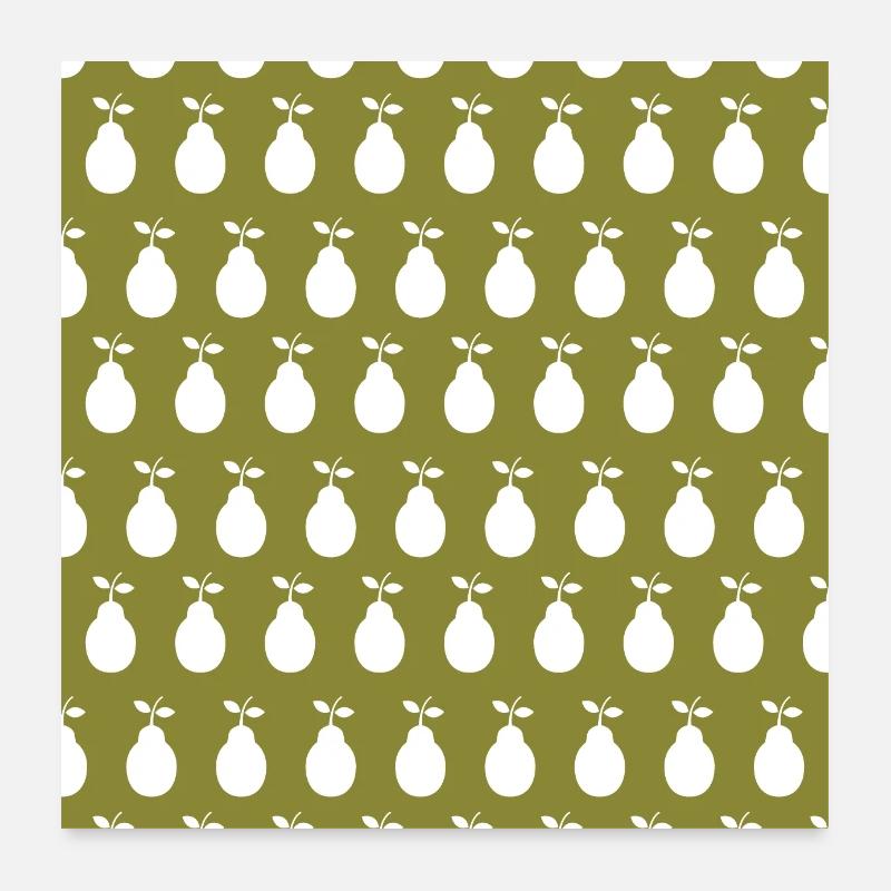 motif poire Poster 60 x 60 cm